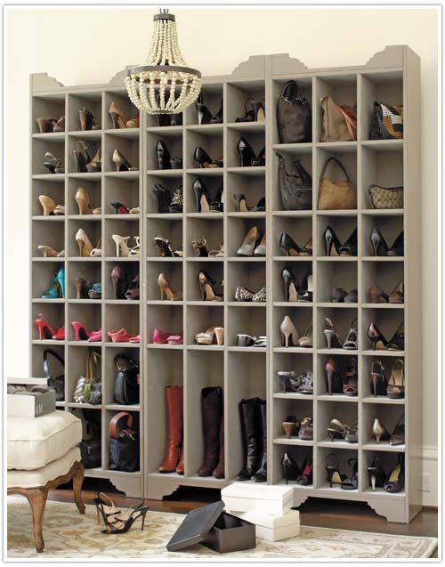 Ideas para organizar zapatos en estanterías