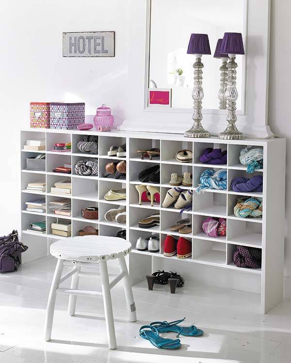 Ideas para organizar zapatos en estanterías