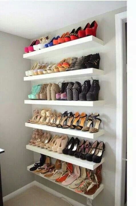 Ideas para organizar zapatos en baldas o estantes