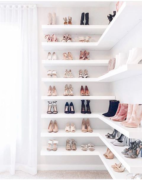 Ideas para organizar zapatos en baldas o estantes