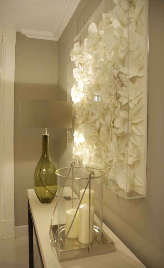 Decorar con flores de papel el recibidor