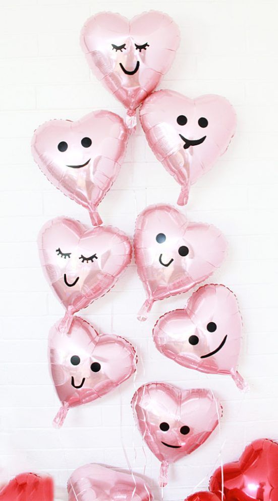 Manualidades con globos San Valentín