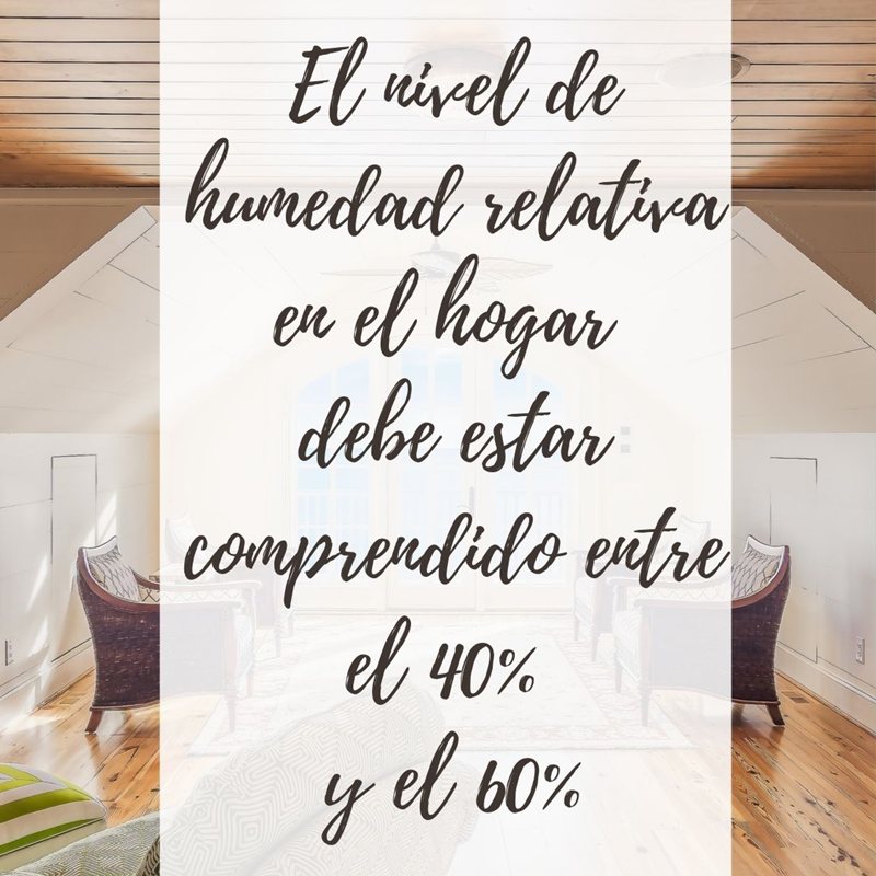 Humedad relativa ideal en el hogar