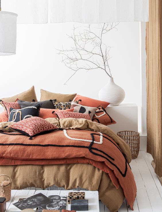 Crea ambiente con los textiles del dormitorio