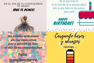 Imágenes para felicitar cumpleaños en cuarentena