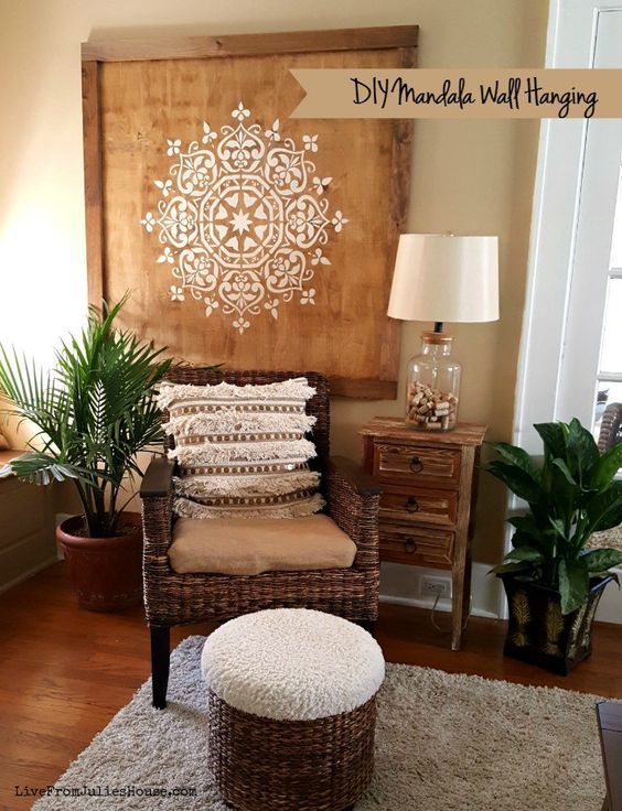 Muebles decorados con mandalas