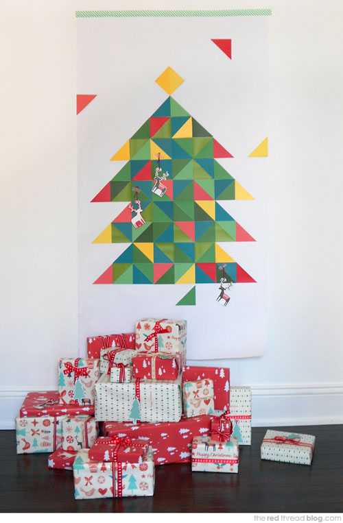 Manualidades navideñas: árbol geométrico