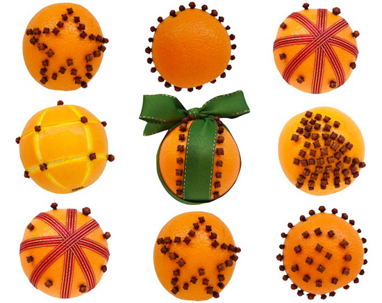 Decoración Navideña con naranjas