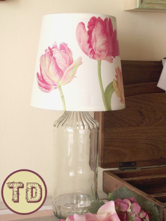 Decorar pantallas con decoupage
