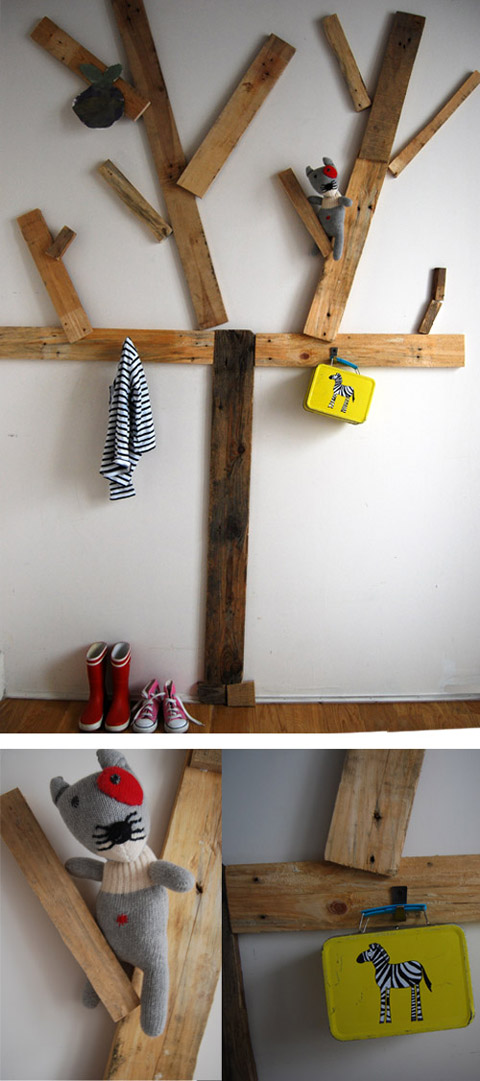 ▷ Percheros de pared. Ideas para hacer percheros DIY.