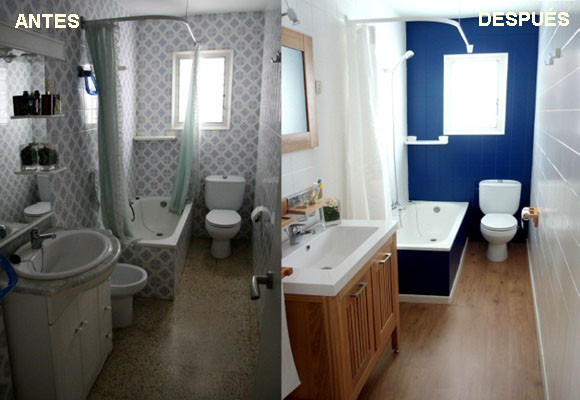 Fotos de baños con azulejos pintados