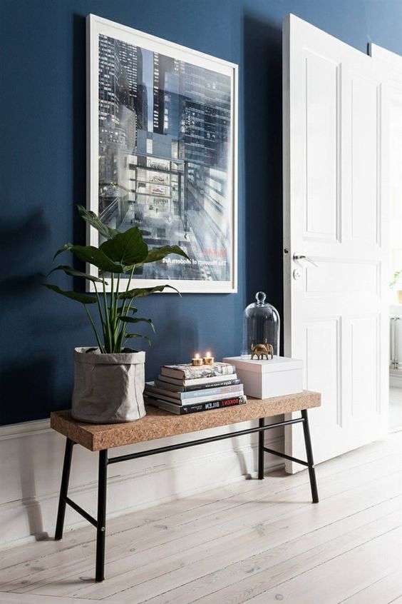 Recibidores decorados en azul - Las mejores ideas