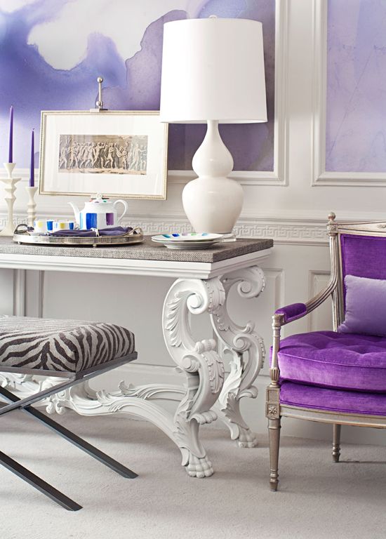 Decoración Ultra Violet Pantone 2018