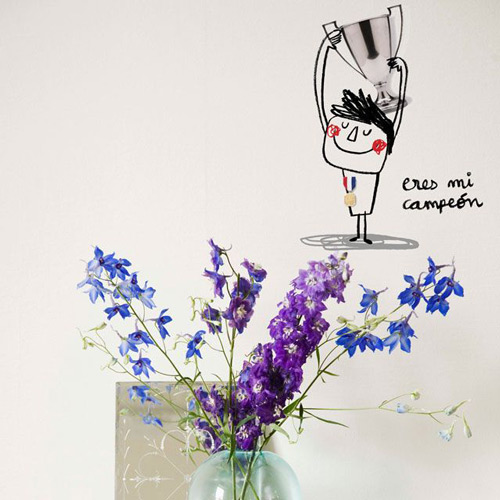 Vinilo Eres un campeón, ideal para decorar el Día del Padre.