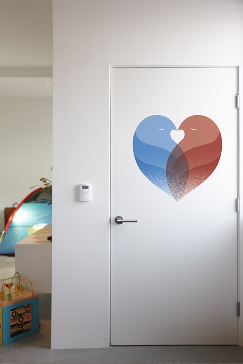 Vinilo decorativo Lovebirds