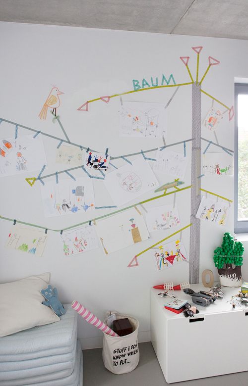 Ideas de decoración infantil con washi tape