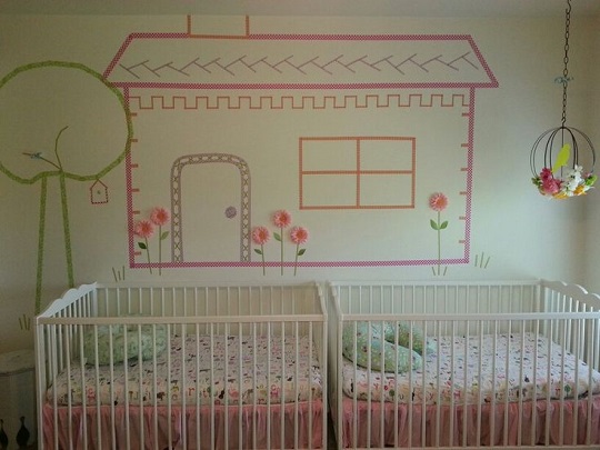 Ideas de decoración infantil con washi tape