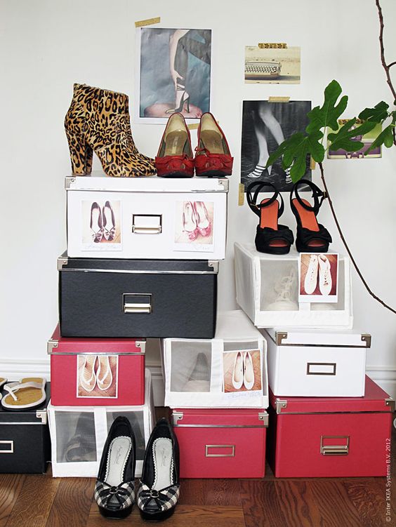 Ideas para guardar zapatos * 4 Formas creativas de organizar tus zapatos
